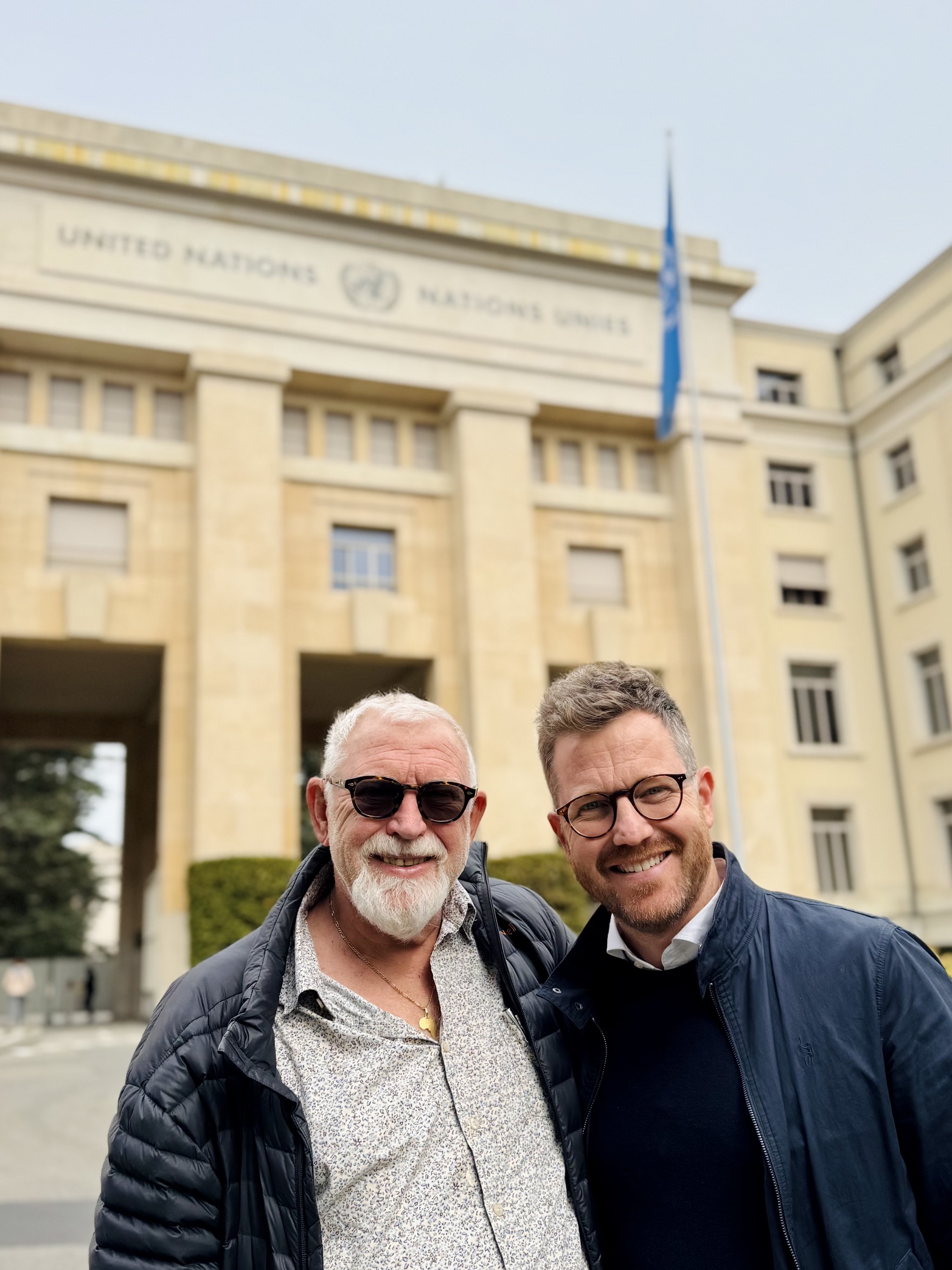 Geir Helge Ommundsen with his son Thorodd